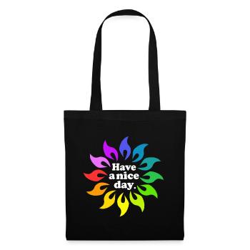 Bonne journée - Sac en tissu - noir - Devant
