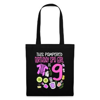 Spa Birthday For Girls 9th Spa Birthday Party - Tote Bag - black - Front