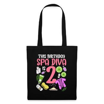 Spa Birthday For Girls 2nd Spa Birthday Party - Tote Bag - black - Front
