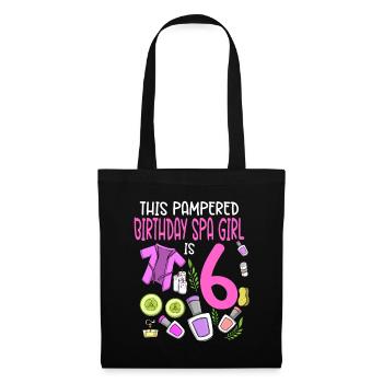 Spa Birthday For Girls 6th Spa Birthday Party - Tote Bag - black - Front