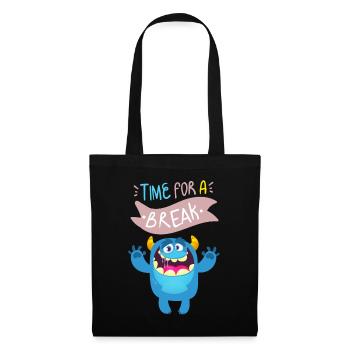 Funny-Monster Motivational Quote Be-Happy Quote - Tote Bag - black - Front
