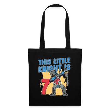 Knight Birthday 7th Knight Birthday Party - Tote Bag - black - Front