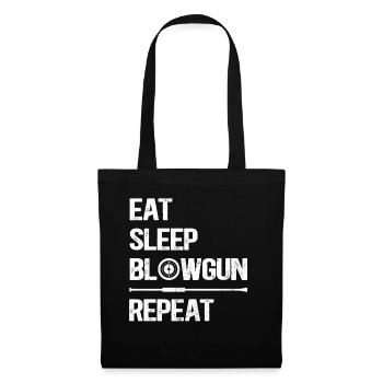 Blowgun Blowpipe Shooting - Blowgun Saying - Sac en tissu - noir - Devant