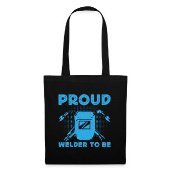 Proud Welder To Be - Silhouette de métallurgiste - Sac en tissu - noir - Devant