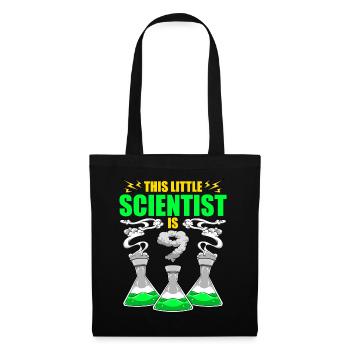Science Birthday 9. Science Theme Party Scientist - Stoffbeutel - Schwarz - Vorne