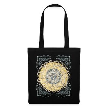 Vintage Botanical Starfish, Mandala Starfish - Tote Bag - black - Front