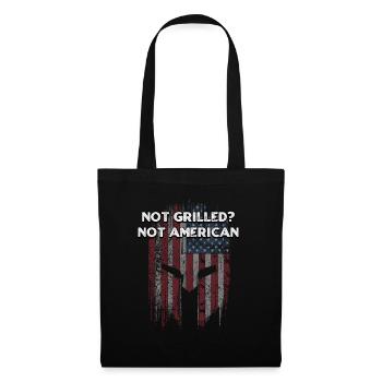 Not Grilled Not American Funny Food Humor Foodie - Tote Bag - black - Front