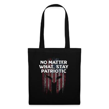 Peu importe le patriotisme américain patriotique États-Unis - Sac en tissu - noir - Devant