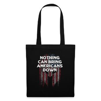 Nothing Can Bring Americans Down Patriotic USA - Tote Bag - black - Front