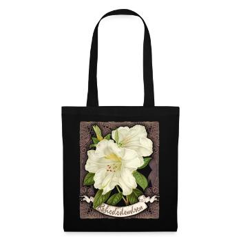 Vintage rhododendron, antique botanical drawing - Tote Bag - black - Front