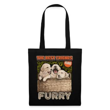 Golden Retriever Puppy, Dog Funny Saying - Tote Bag - black - Front