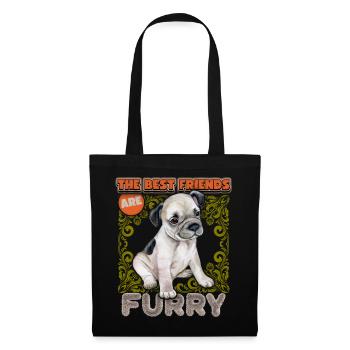 French Bulldog Puppy French Bulldog Saying - Tote Bag - black - Front