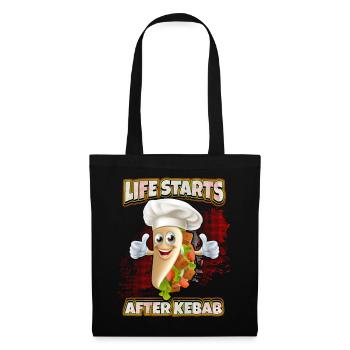 Kebab Chef, Funny Kebab Saying, Döner Kebap - Tote Bag - black - Front