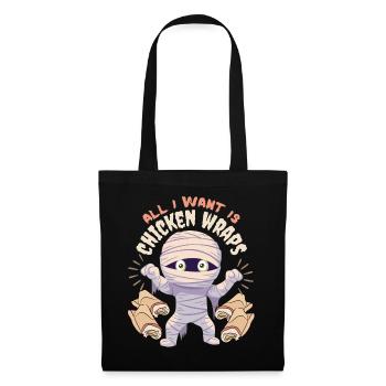 Funny Mummy, Cartoon Mummy, Saying - Tote Bag - black - Front