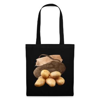 Potato, Potato Design, Vegan Potatoes - Tote Bag - black - Front