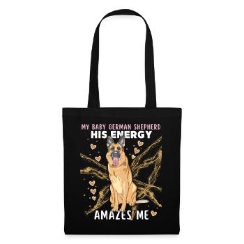 German Shepherd, pedigree dog funny saying - Tote Bag - black - Front