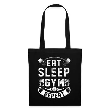 Gym Training Musculation Fitness Muscle Bodybuilder - Sac en tissu - noir - Devant