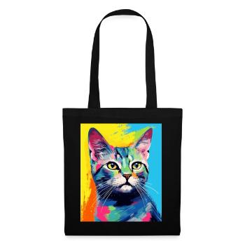 Tenue de chat chat à poil court pour les amoureux des chats - Sac en tissu - noir - Devant