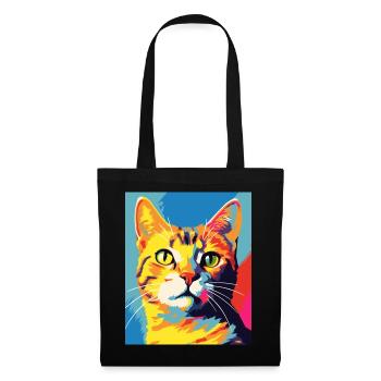 Tenue de chat chat à poil court pour les amoureux des chats - Sac en tissu - noir - Devant