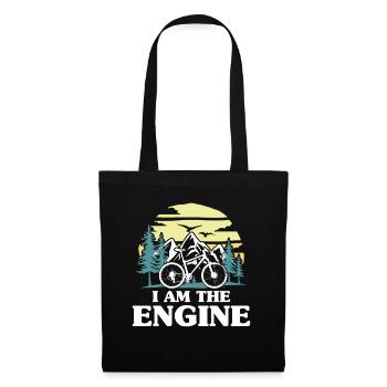I am the engine bike - Mountainbike reiten Spruch - Tote Bag - black - Front