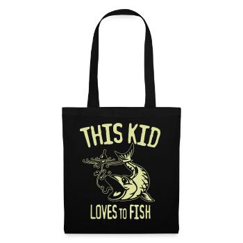 This Kid Loves To Fish Outfit Fishing Fish - Tote Bag - black - Front