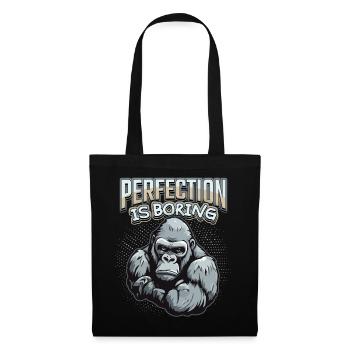 Funny Gorilla Monkey Saying, Comic - Tote Bag - black - Front