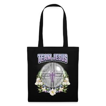 Jésus-Christ disant Vintage orchidées équipe Jésus - Sac en tissu - noir - Devant