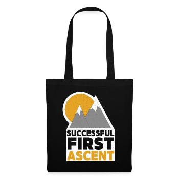 Mountaineer, Climbing Mountains, Mountain Peak Saying - Tote Bag - black - Front
