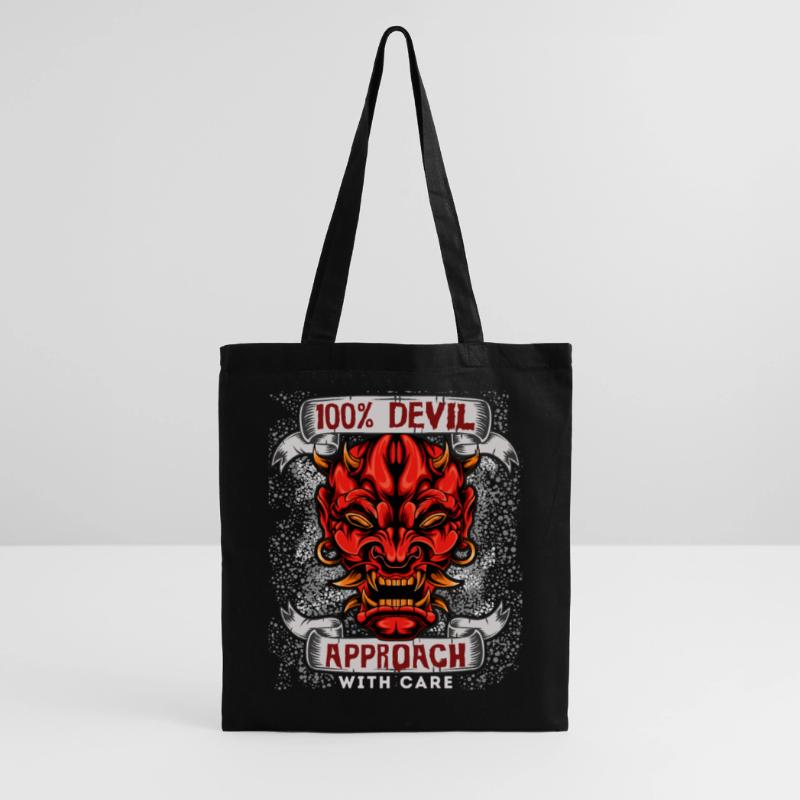Devil Satan, funny devil saying in comic book style Tote Bag