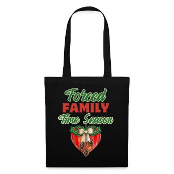 Ironique Dire Fête De Famille Drôle Noël - Sac en tissu - noir - Devant