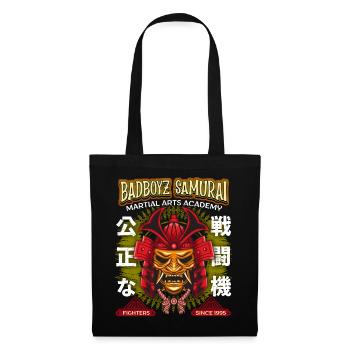Japanese Martial Arts, Samurai Oni, Mask, Saying - Tote Bag - black - Front