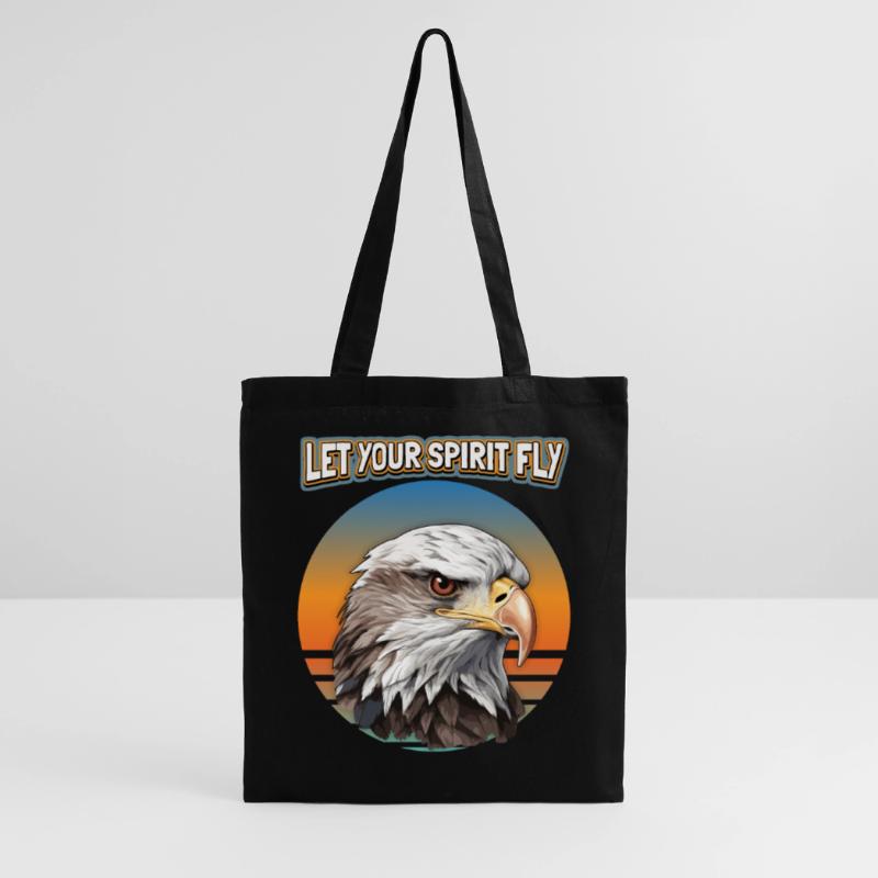 Eagle Motif, Eagle Illustration, Saying Tote Bag