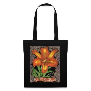 Vintage Lily, Lilium Formosanum, Flower, Antique - Tote Bag - black - Front