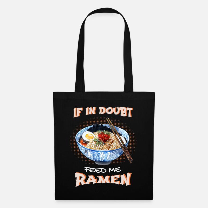 Ramen lustiger Spruch, Japan - Stoffbeutel - Schwarz