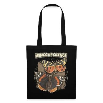 Vintage Butterfly Butterfly Butterfly Saying - Tote Bag - black - Front