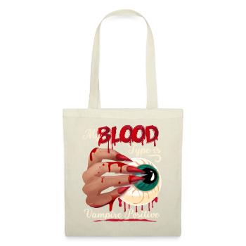 Sang de vampire, suceur de sang dicton drôle - Sac en tissu - nature - Devant