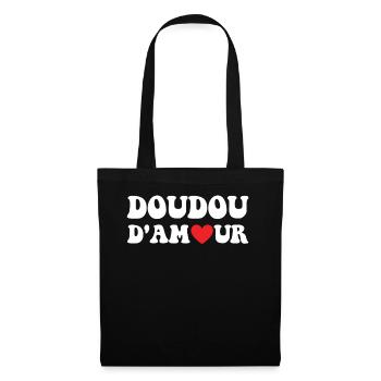 Cadeau Saint Valentin Homme Femme Humoristique - Sac en tissu - noir - Devant
