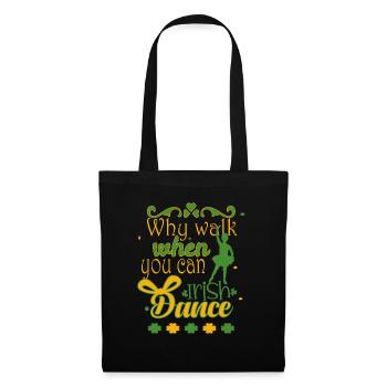 Danse irlandaise - Sac en tissu - noir - Devant