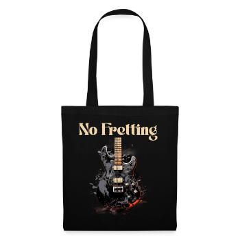 No Fretting Funny Quote Guitar Teacher - Tote Bag - black - Front
