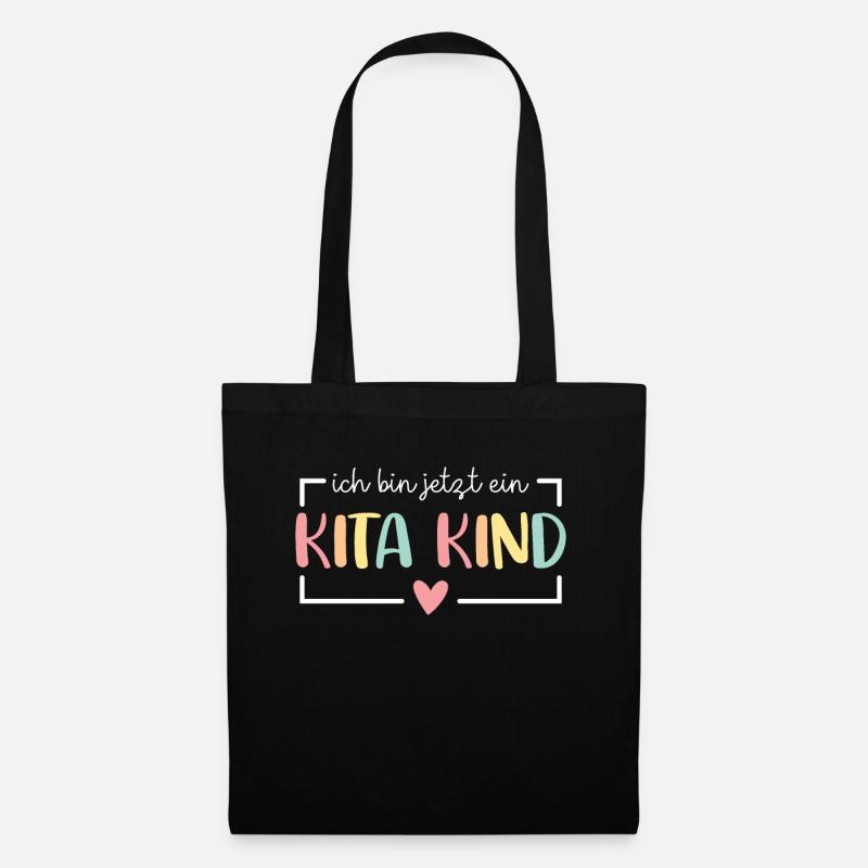 ich bin jetzt ein Kita Kind 2024 Kita Start - Stoffbeutel - Schwarz
