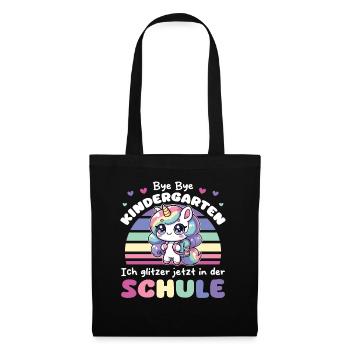 Bye Bye Kindergarten I Glitter at School - Tote Bag - black - Front