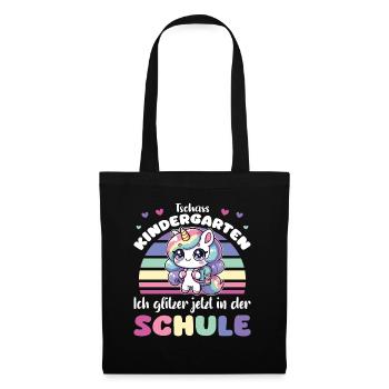 Bye bye kindergarten I glitter at school - Tote Bag - black - Front