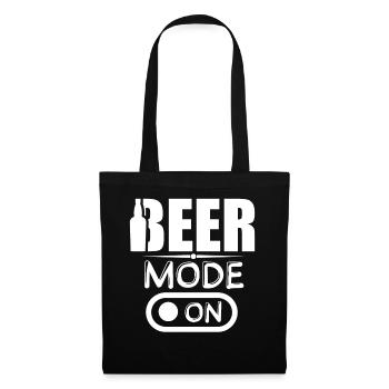 Mode bière sur Mode bière activé - Sac en tissu - noir - Devant