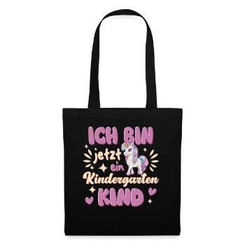 Je suis un enfant de maternelle maternelle licorne - Sac en tissu - noir - Devant