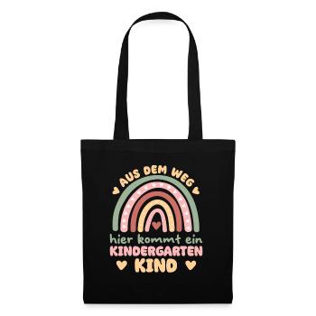 Out of the way, here comes a kindergarten child - Tote Bag - black - Front
