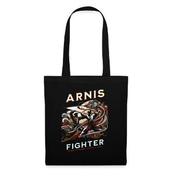 Arnis Kampfkunst und Selbstverteidigung Design - Stoffbeutel - Schwarz - Vorne