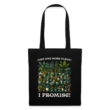 Plant Lover - Just One More Plant Gift - Tote Bag - black - Front