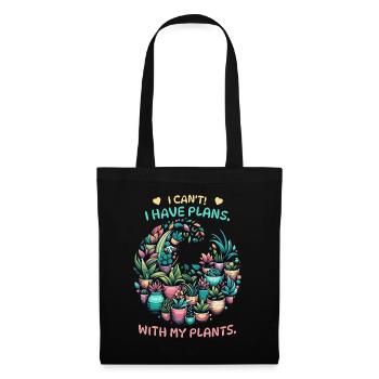Gardeners and plant lovers with balcony plants - Tote Bag - black - Front