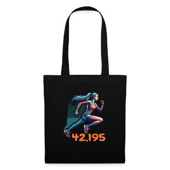 Marathon Runner Woman Running Running Training Jogging - Tote Bag - black - Front