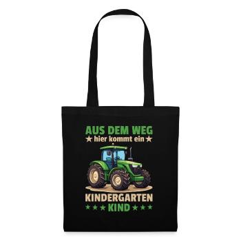 Out of the way here comes a kindergarten child - Tote Bag - black - Front